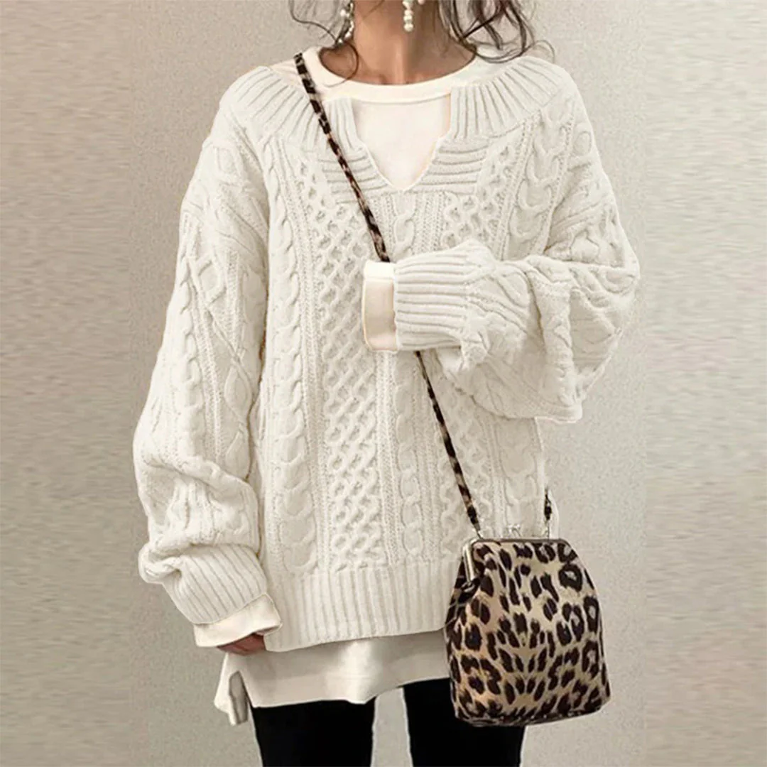 Elizabeth | Cable-knit Winter Sweater