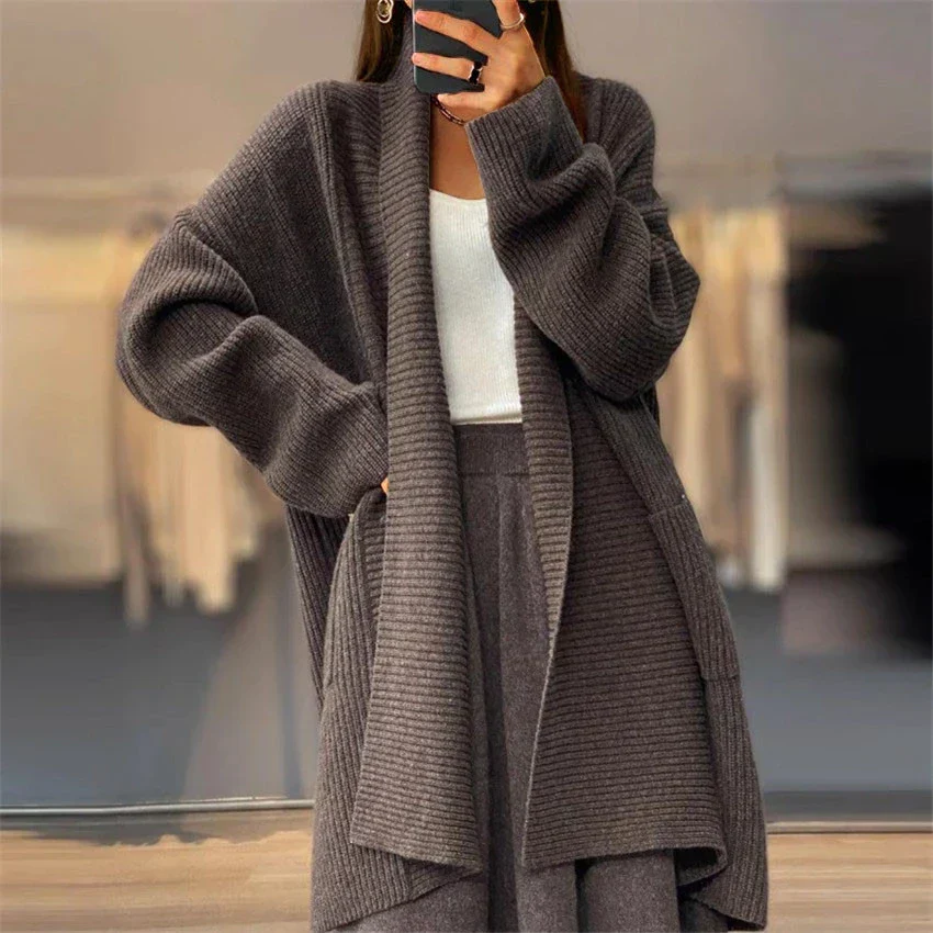 Elke | Thick plain jacket - Image 4