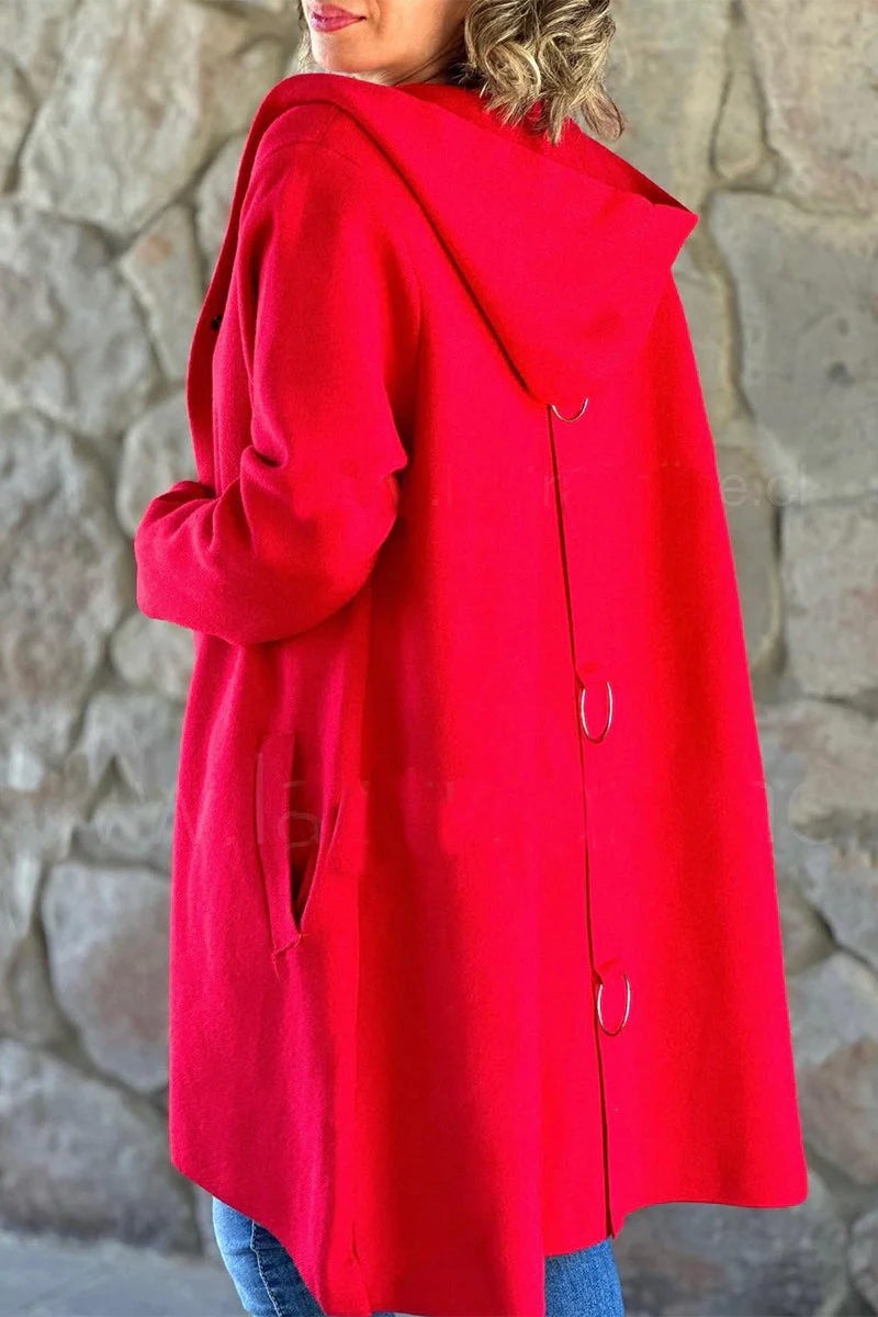 Ella | Casual, daily outerwear with pocket buttons and hood - Image 8