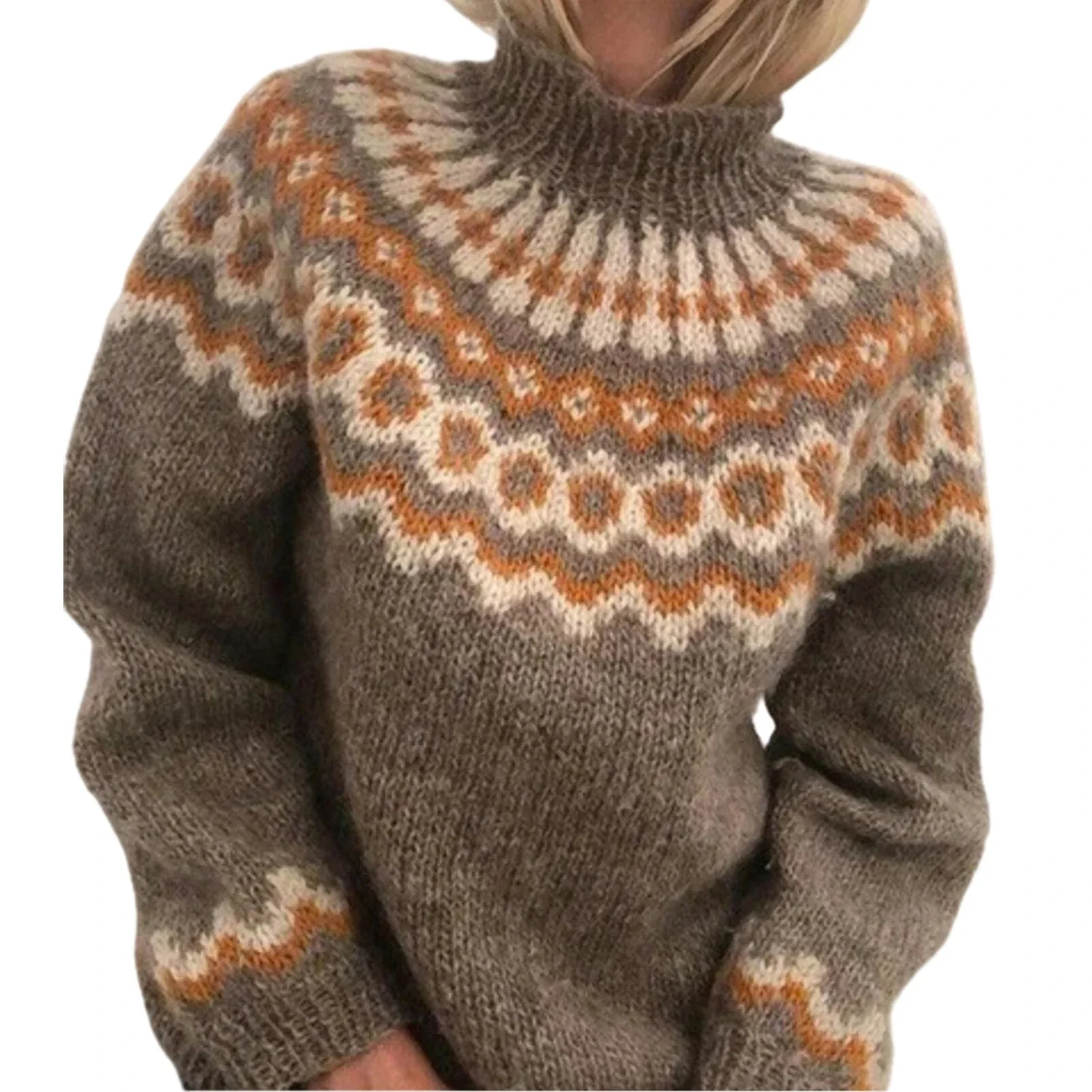 Ellie | Turtleneck knitted sweater for women - Image 2