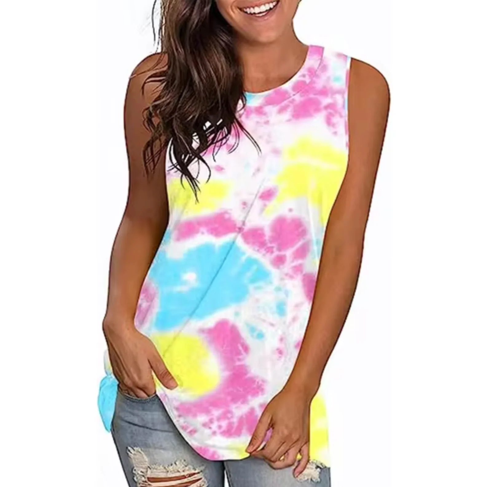 Elodia® | Printed Sleeveless T-Shirt - Image 7