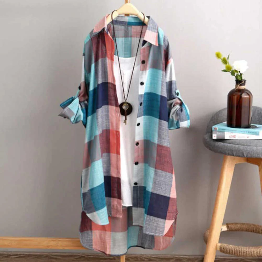 Elsa® | Long Shirt With Button Placket