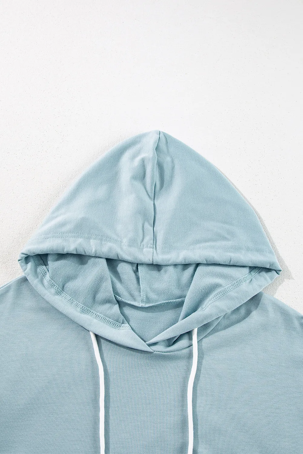 Elsa | Long sleeve drawstring hoodie with ruffles and dropped shoulder - Image 5