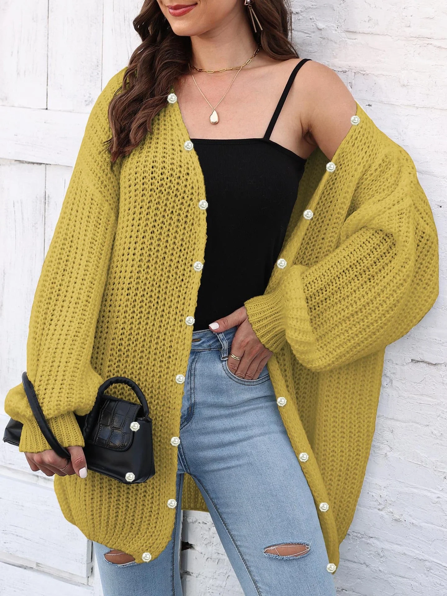 Elsa | Long sleeve open front cardigan - Image 19