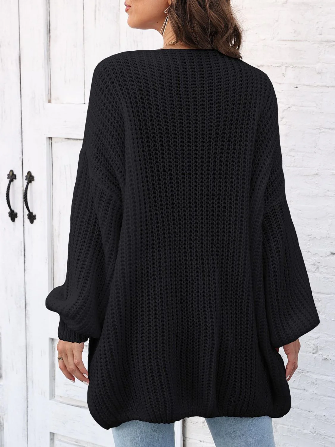 Elsa | Long sleeve open front cardigan - Image 2