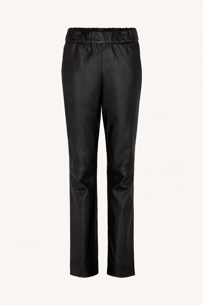 Elvia | Black Lowie leather pants - Image 5