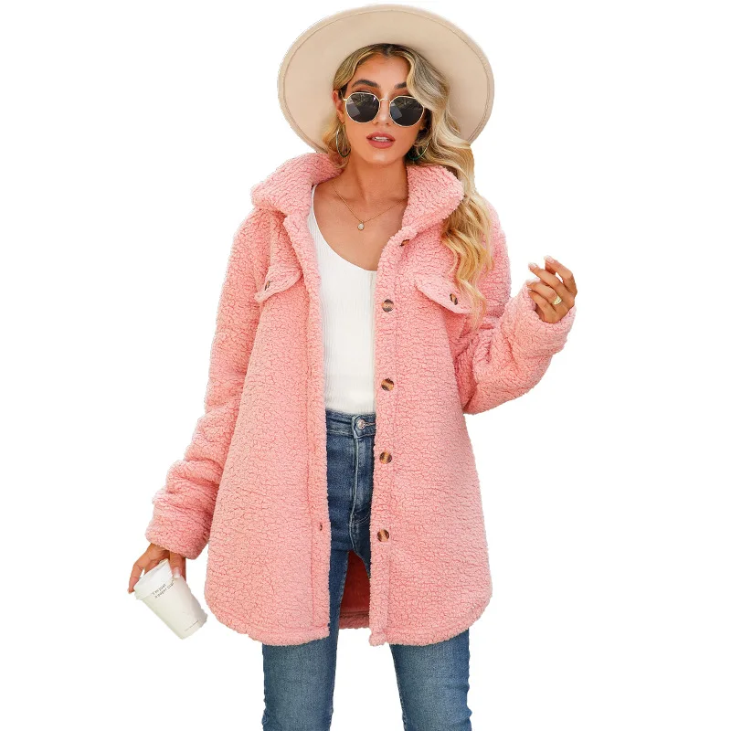 Ema | Warm winter jacket for women with lapels - Image 6
