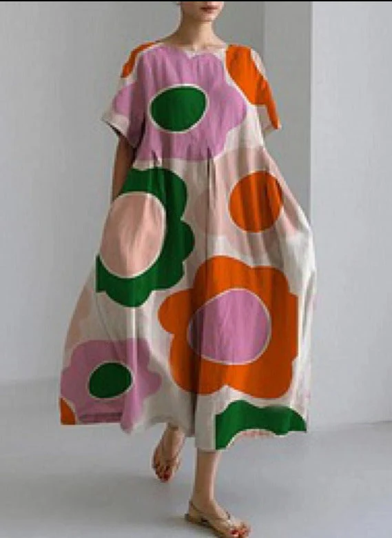 Emerenciana® | Loose Dress With A Round Neckline - Image 5