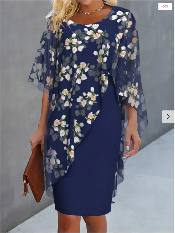 Emilia® | Floral Chiffon Women'S Dress - Image 4
