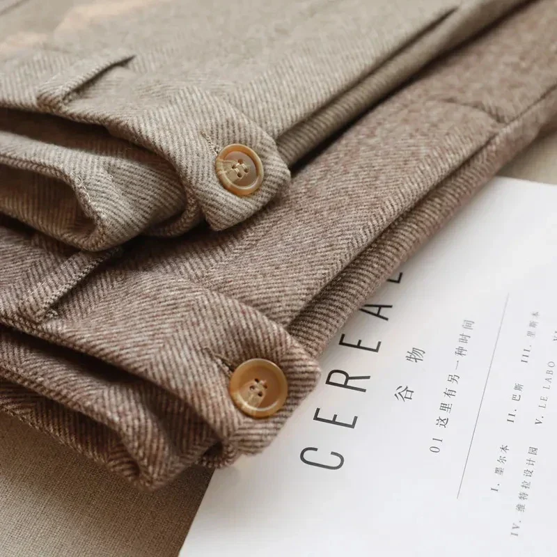 Emilia® | Formal Tweed Trousers High-Waisted Style - Image 2