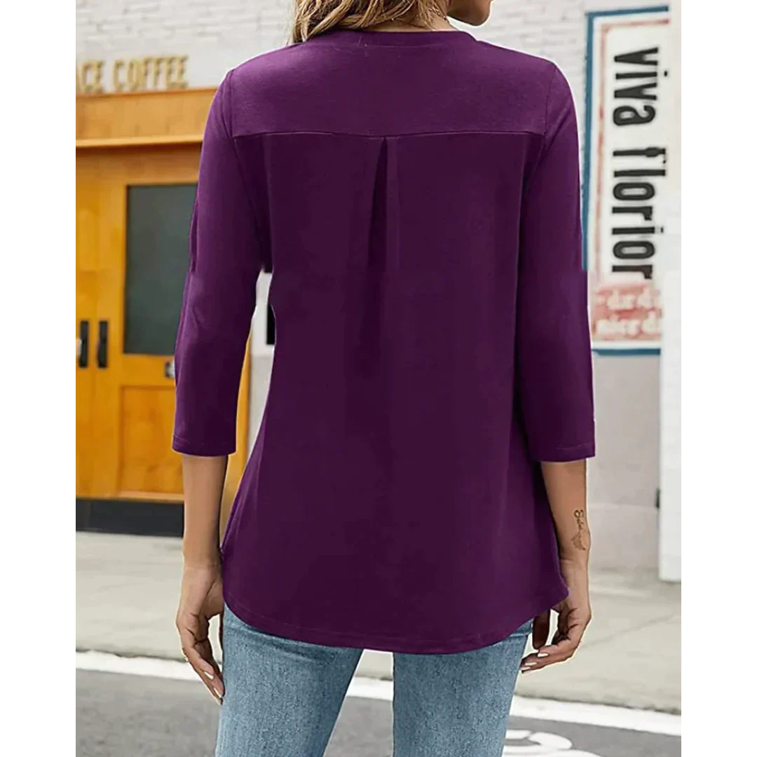 Emilia® | Loose Tunic With 3/4 Sleeves - Image 3