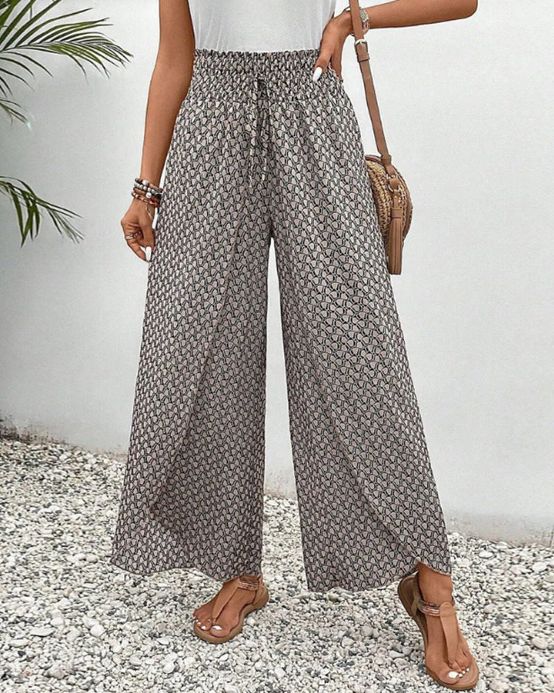 Emilia® | Women'S Trousers With Geometric Print - Image 4