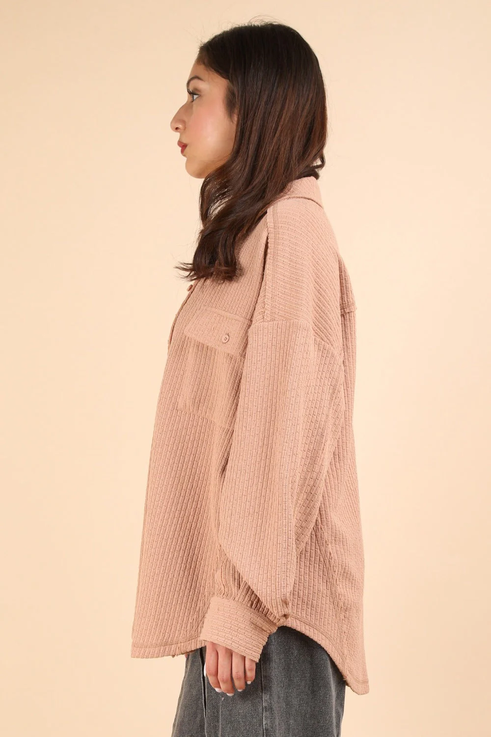 Emma | Button-down jacket in a structured knit - Image 3