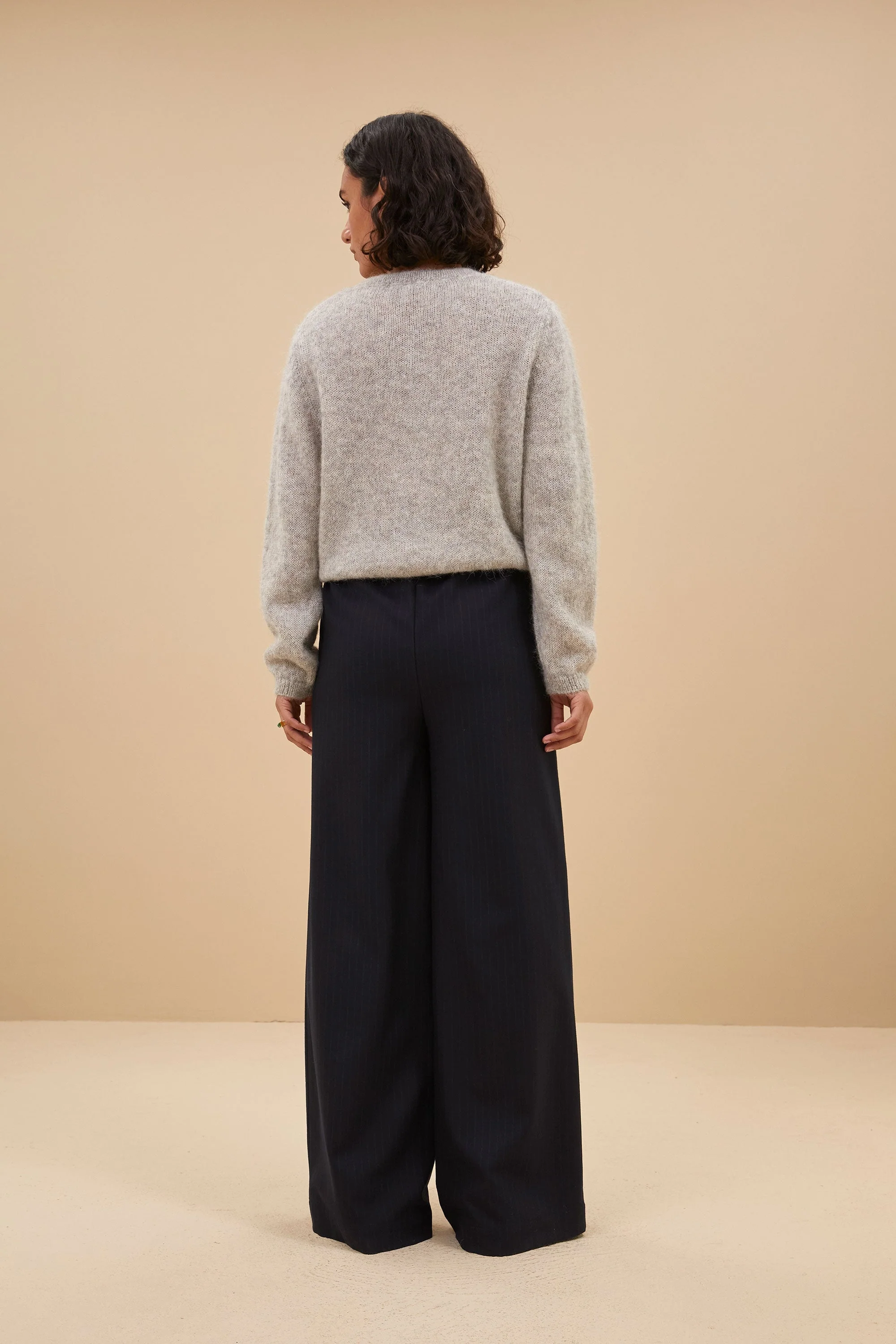 Emma | Gray Melee Natural Cleo Cardigan - Image 3