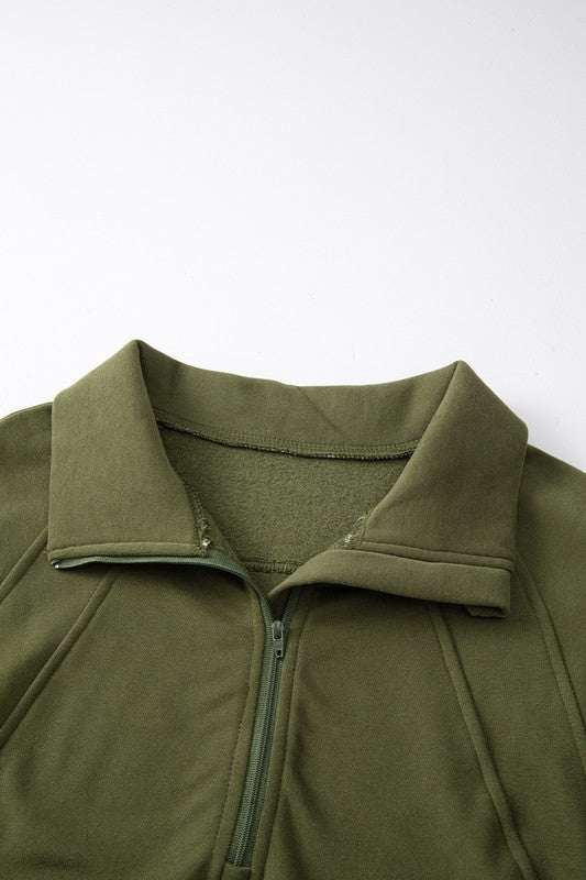 Emma | Sweatshirt with a stand-up collar and ribbed thumbhole sleeves - Image 20