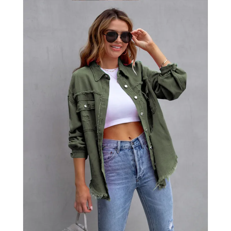 Emmy | Wide cotton denim jacket - Image 2