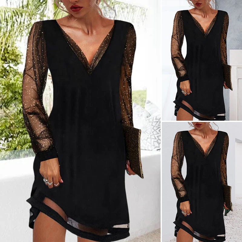 Enara® | Classic V-Neck Evening Dress For Women - Image 2
