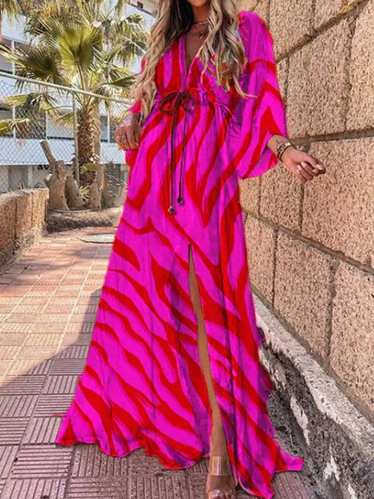 Enrica® | Elegant Printed Beach Dress - Image 3
