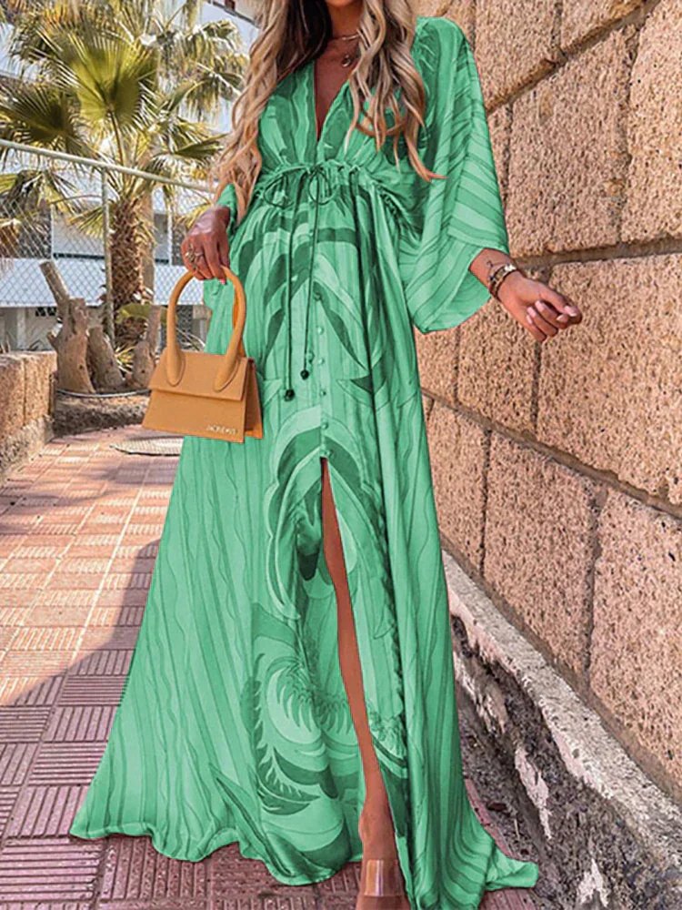 Enrica® | Elegant Printed Beach Dress - Image 6