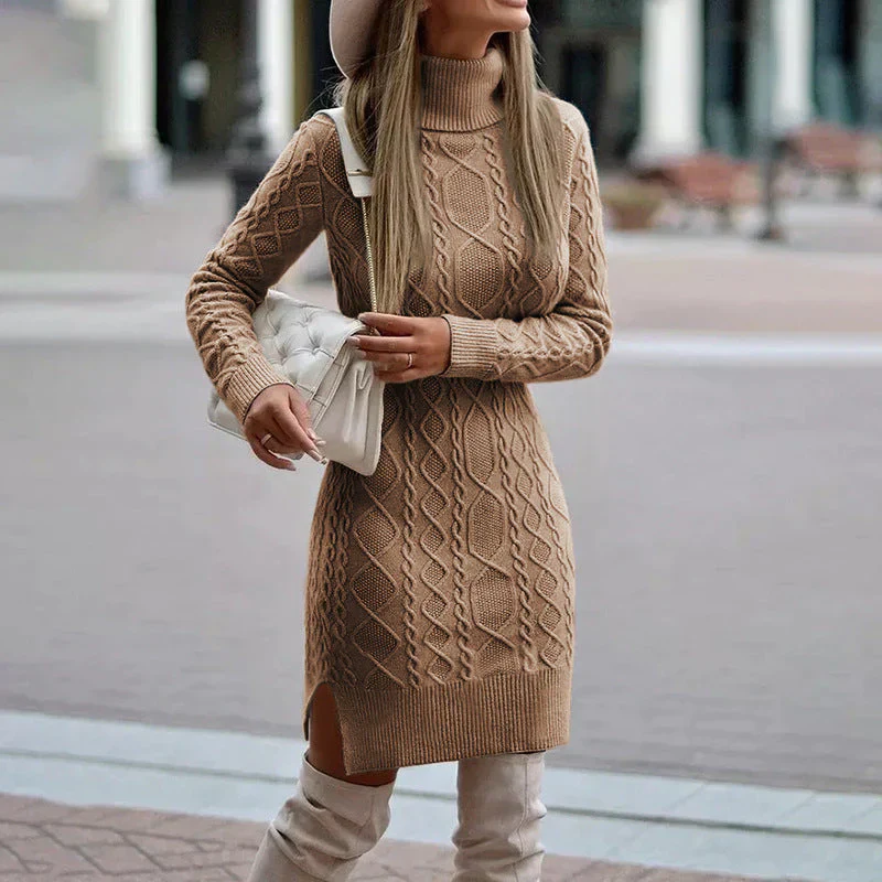 Ercilia® | Elegant Knitted Dress Autumn- - Image 4