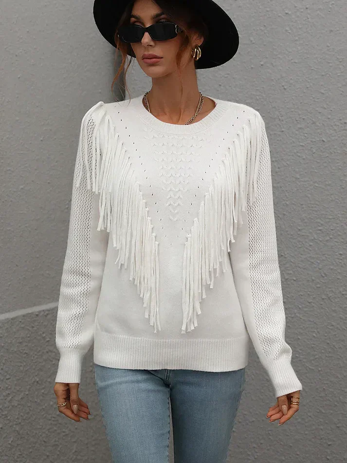Erica® | Elegant Cotton Knit Sweater - Image 2