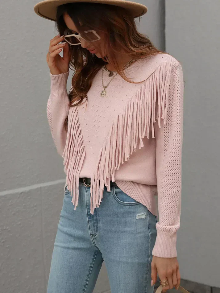 Erica® | Elegant Cotton Knit Sweater - Image 9