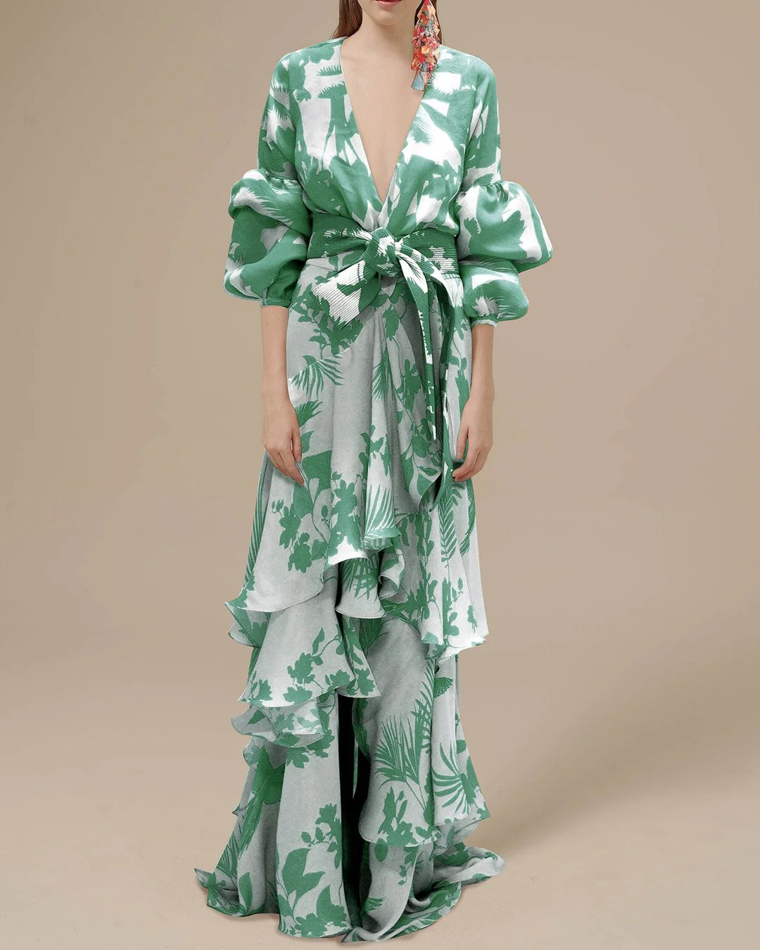 Erica® | Printed Chiffon Party Dress - Image 2