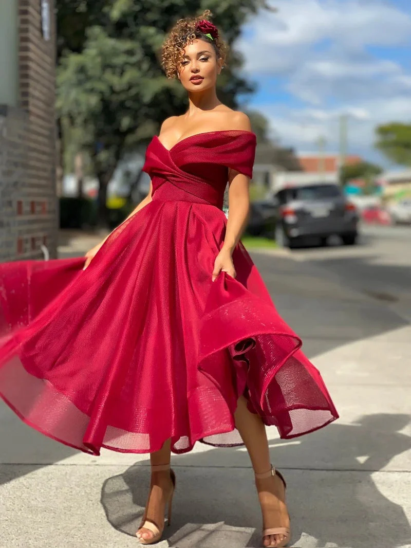 Erika® | Elegant Off-Shoulder Bridesmaid Dress - Image 3