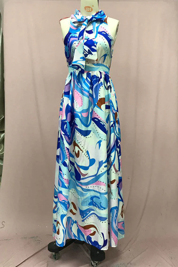 Erika® | French Style Floral Chiffon Dress