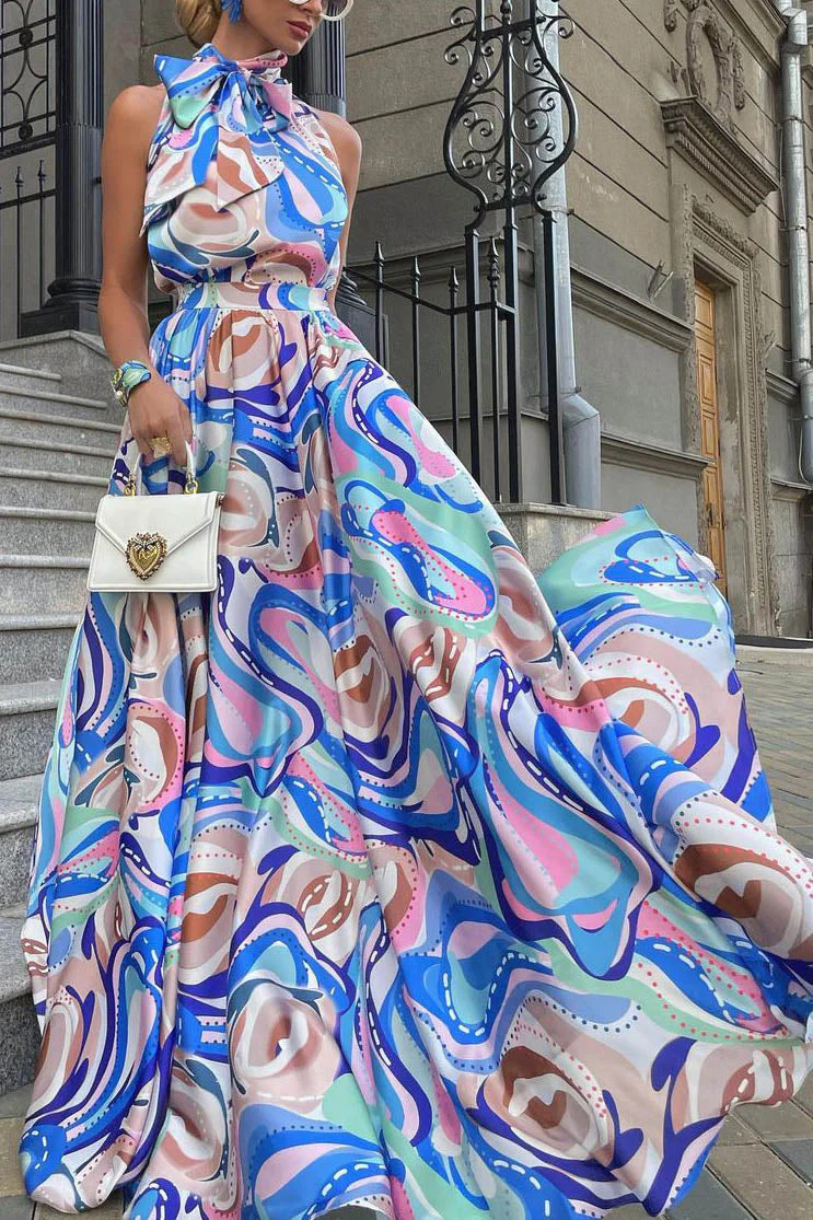 Erika® | French Style Floral Chiffon Dress - Image 6
