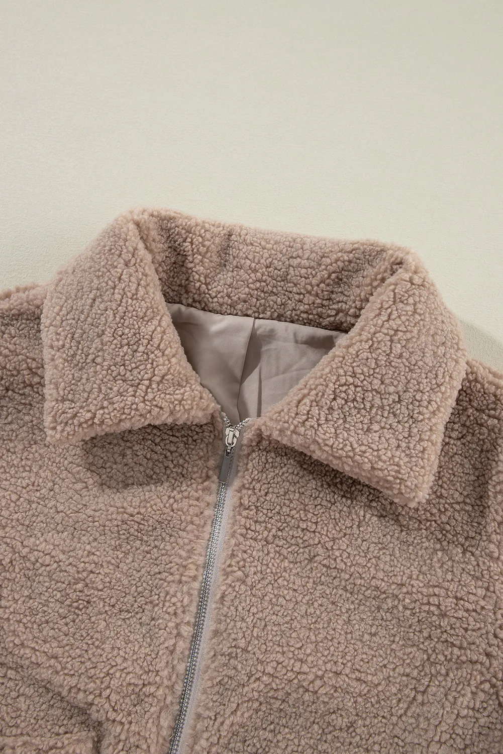Erika | Long-sleeved plush zip-up jacket - Image 7