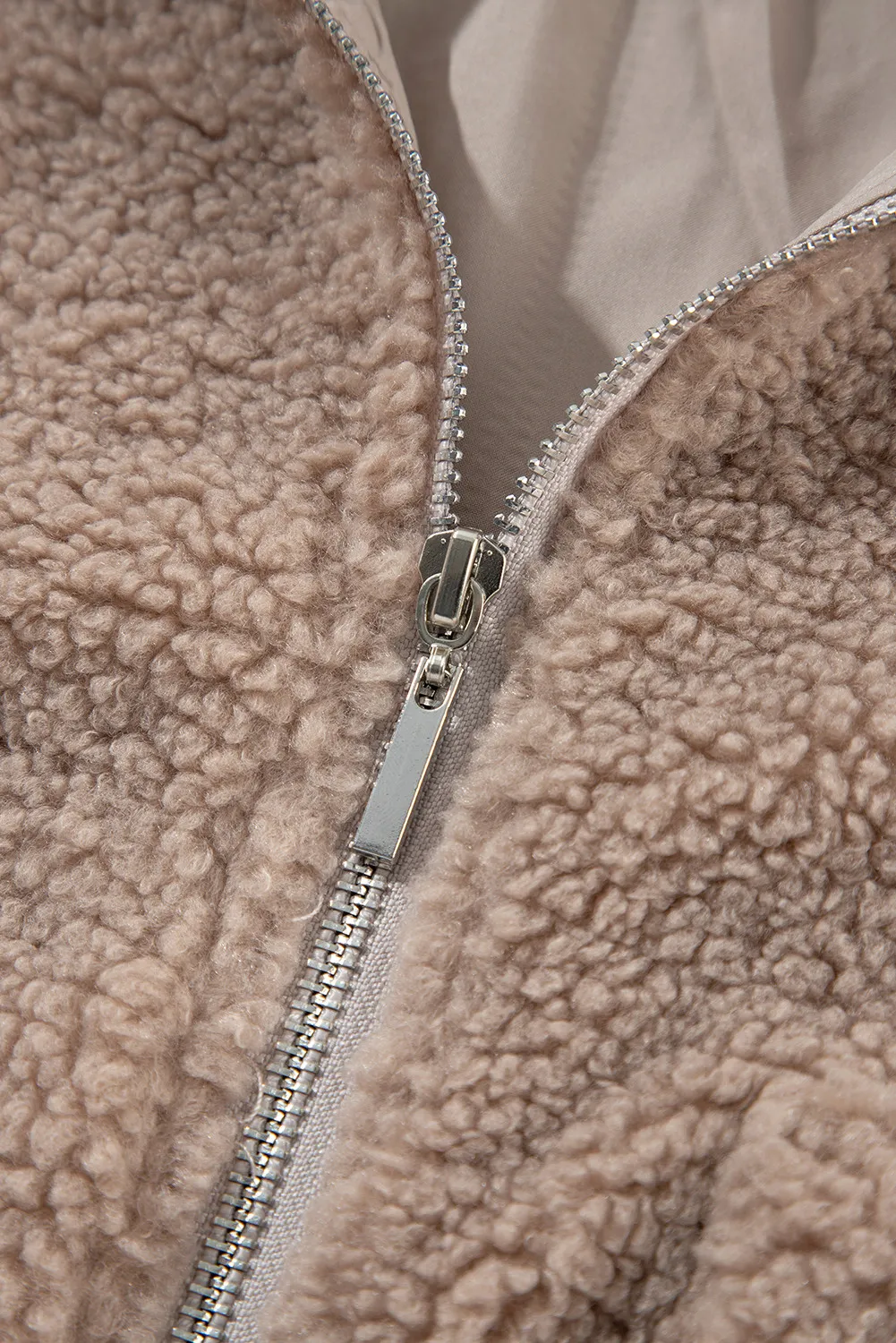 Erika | Long-sleeved plush zip-up jacket - Image 8