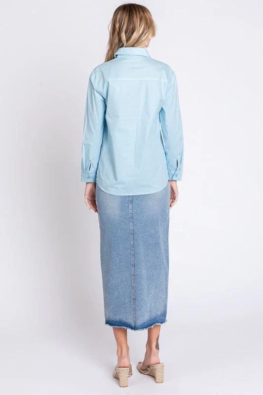 Erika | Shirt with rhinestone buttons - Image 11