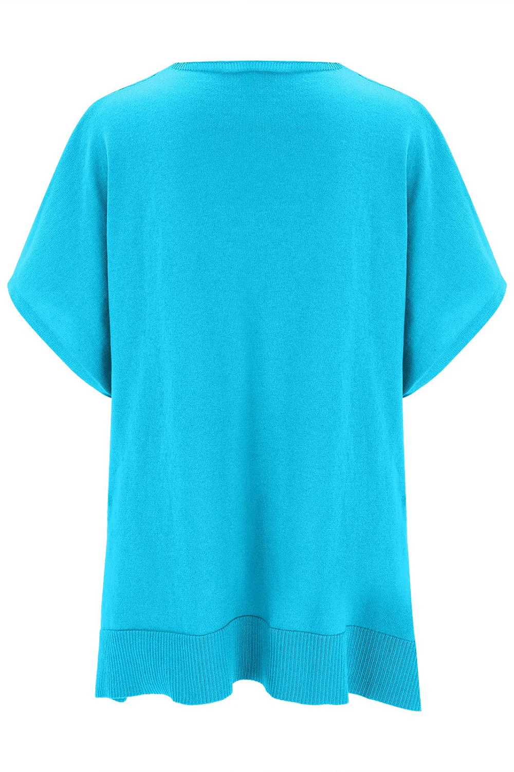 Erika | Slit knit top with V-neck and half sleeves - Image 9