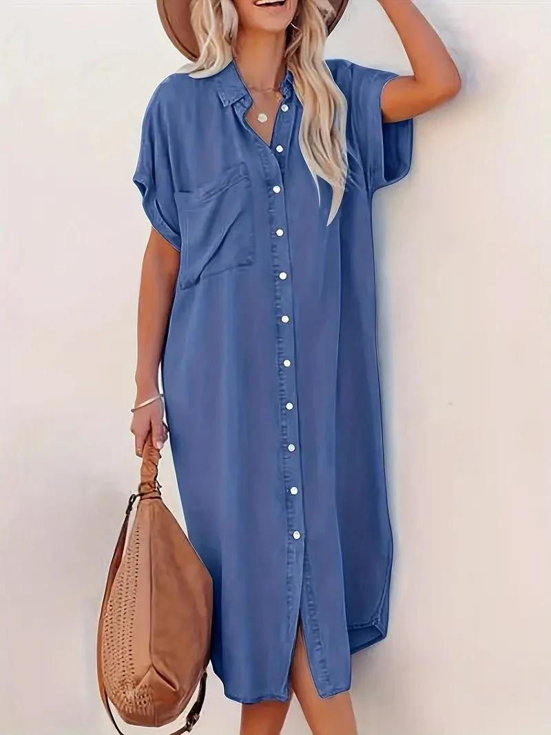 Ermelinda® | Stylish Shirt Dress - Image 4