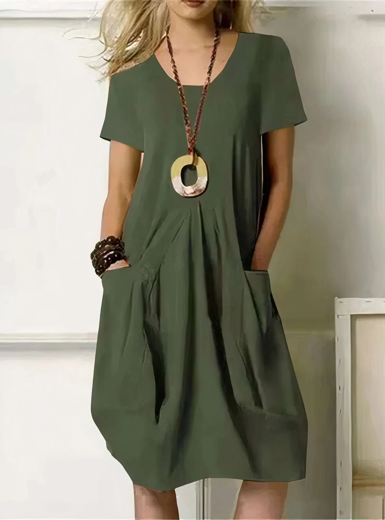 Estela® | Comfortable Knee-Length Dress - Image 3