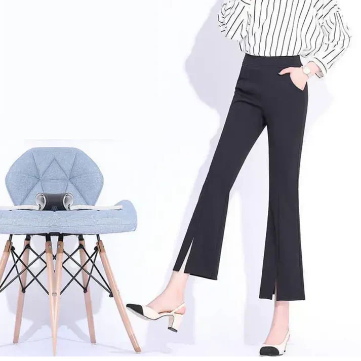 Ester® | Elegant High-Waisted Flared Trousers - Image 2