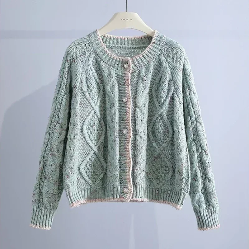 Ester | Single-breasted knitted sweater for women