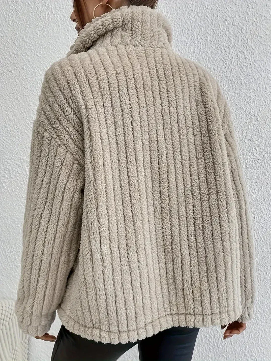 Esther® | Cardigan with buttons in double-face velvet - Image 3