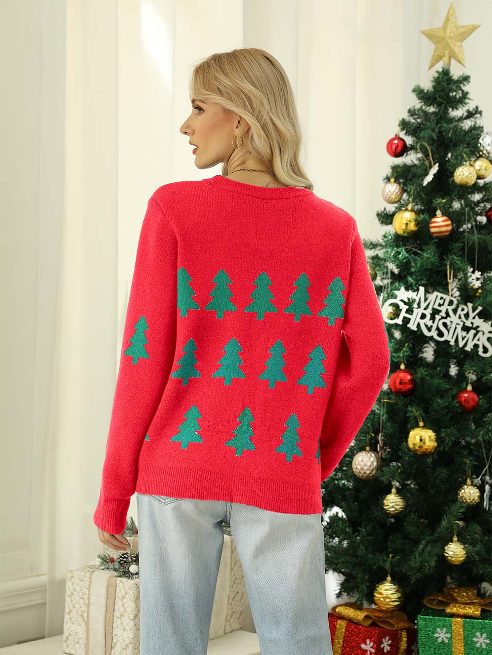 Esther | Christmas tree sweater for women. - Image 7