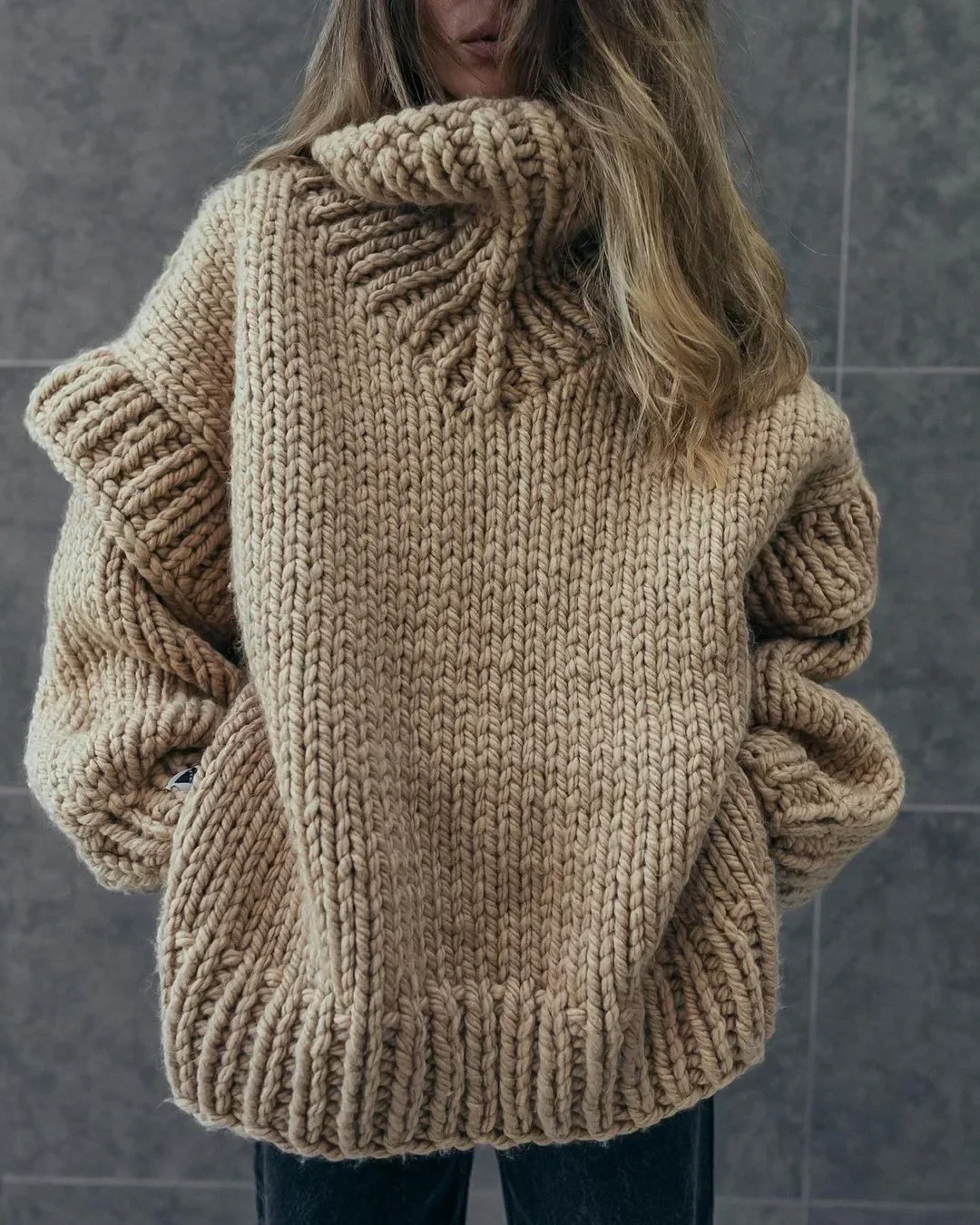 Esther | Stylish knitted winter jacket for women - Image 3