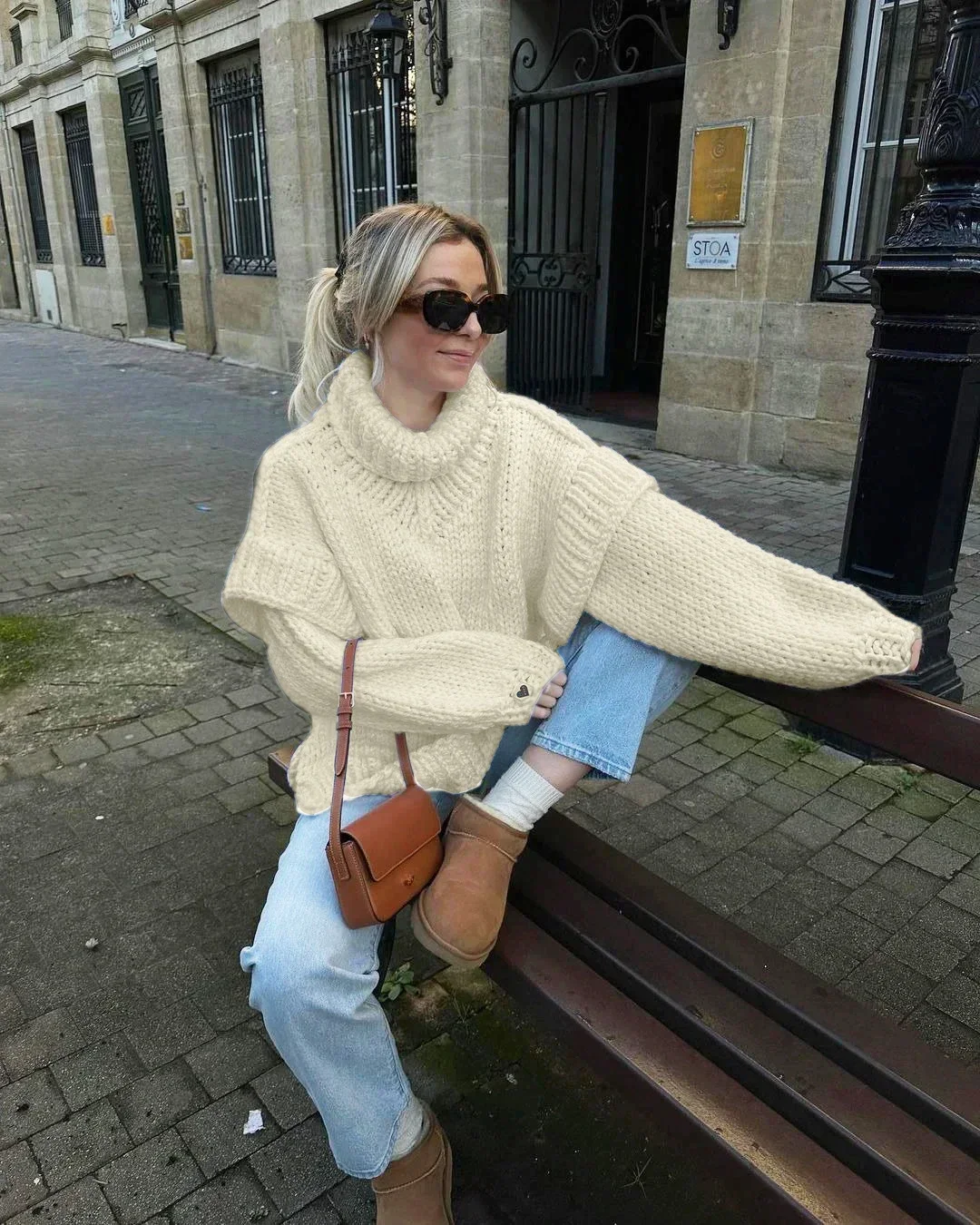 Esther | Stylish knitted winter jacket for women - Image 7
