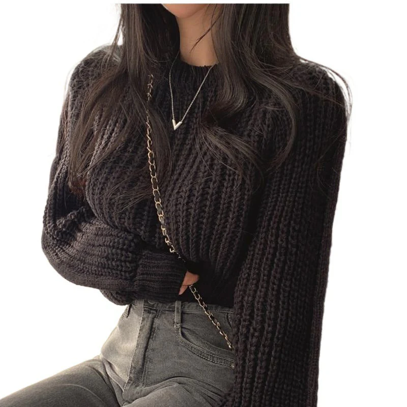 Esther® | Trendy crew neck sweater, perfect for winter - Image 2