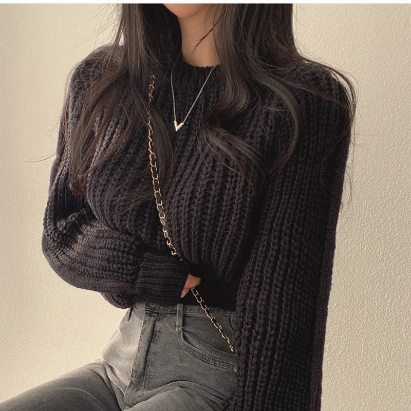 Esther® | Trendy crew neck sweater, perfect for winter - Image 3