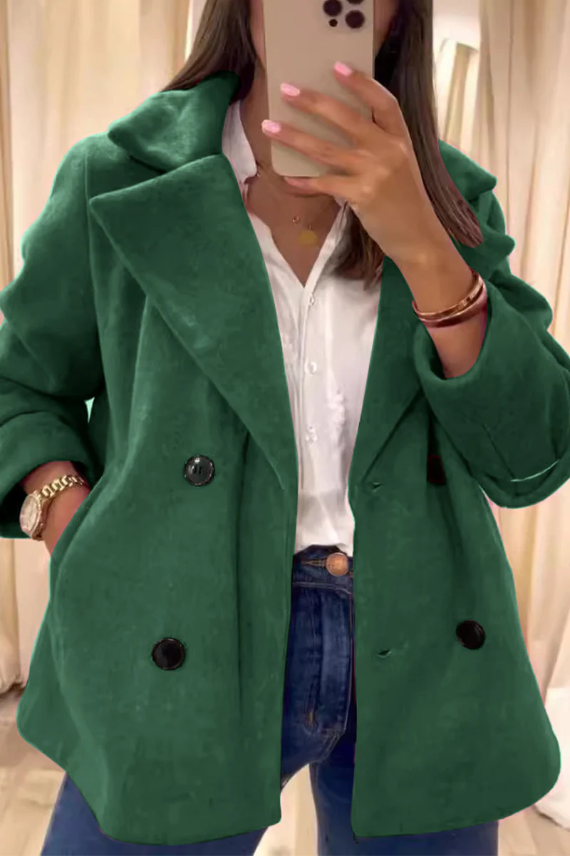 Eugenia | Casual everyday outerwear with buttons and turn-down collar - Image 5