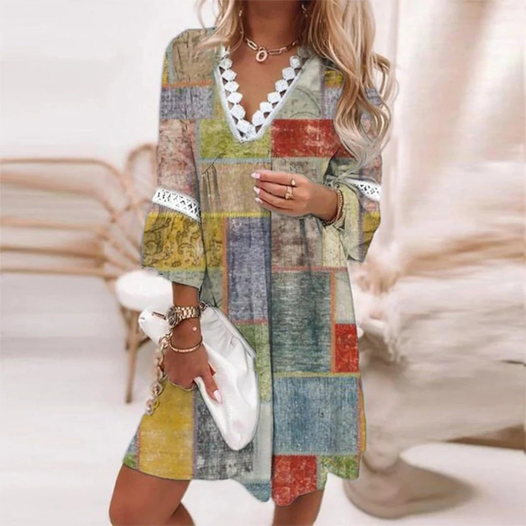 Eugenia® | Fashionable Printed Loose Dress - Image 4