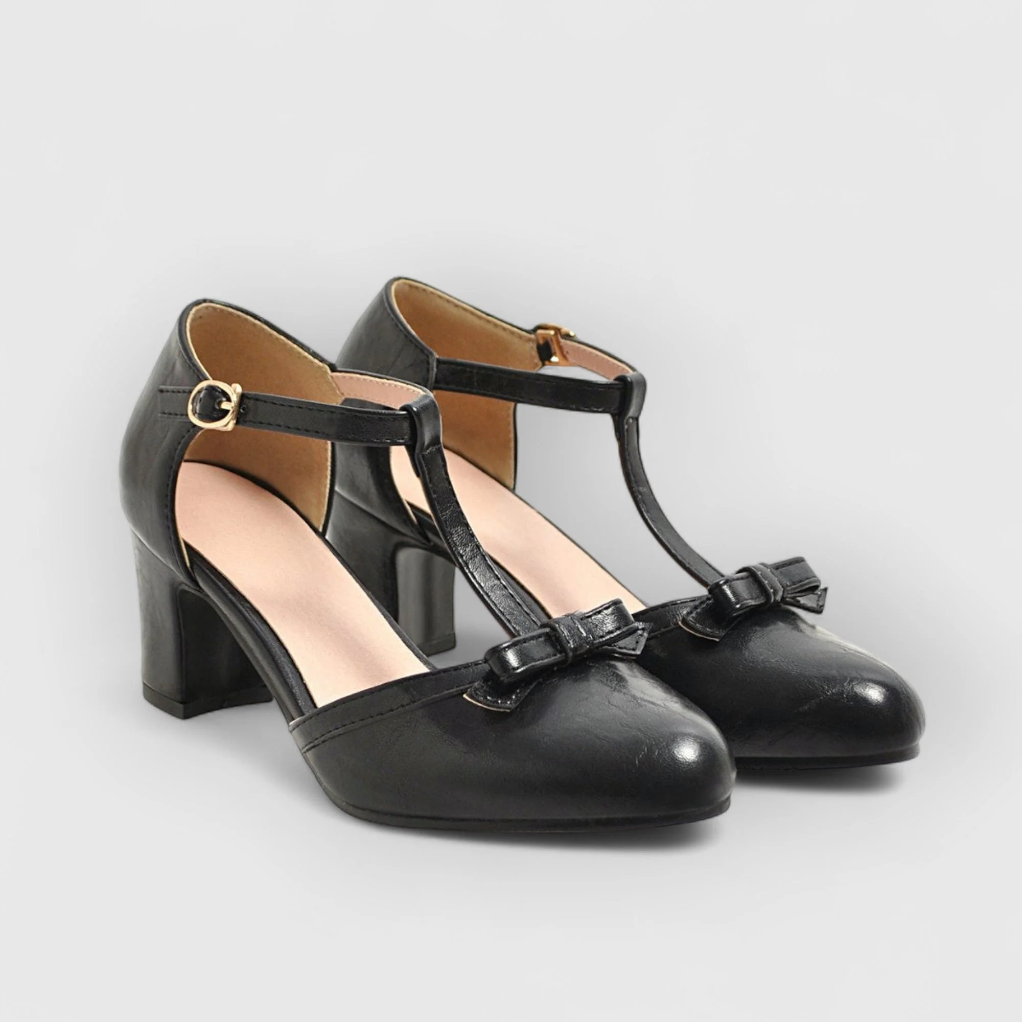 Eugenia® | Orthopedic vintage women's heels with bow - Image 4
