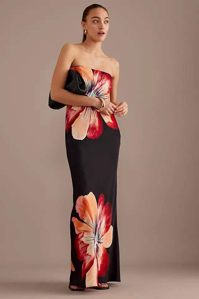 Eugenia® | Strapless Maxi Dress With Flower Print