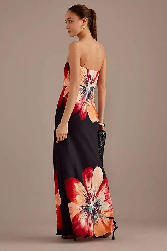 Eugenia® | Strapless Maxi Dress With Flower Print - Image 2