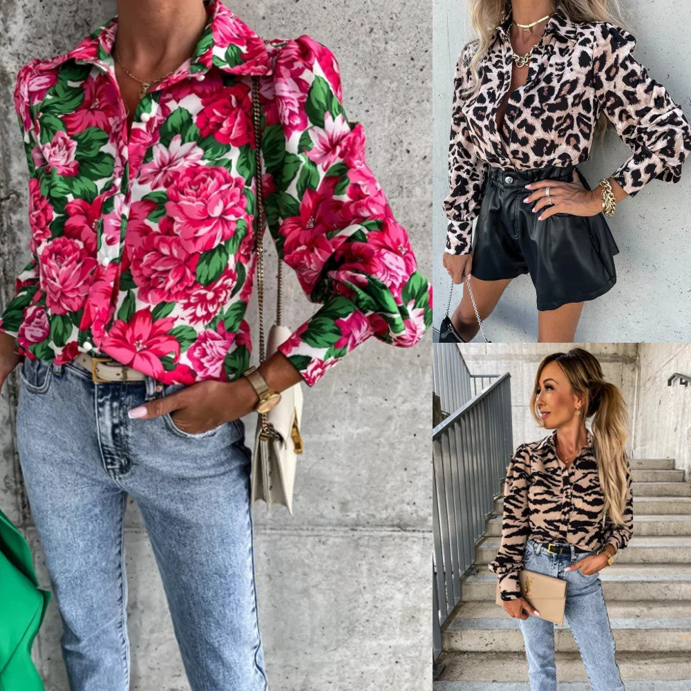 Eugenia® | Women'S Blouse With Floral Design And Voluminous Sleeves - Image 2